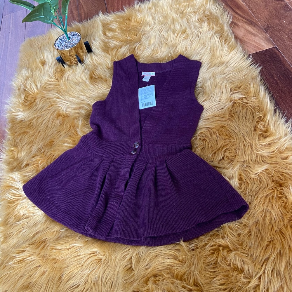 UO plum sweater vest.